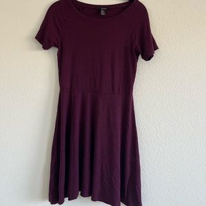 Maroon skater dress